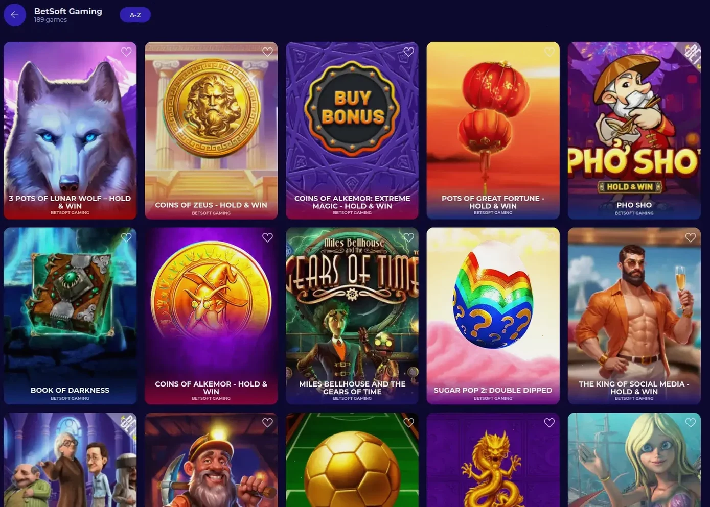 Игровой интерфейс казино Атом